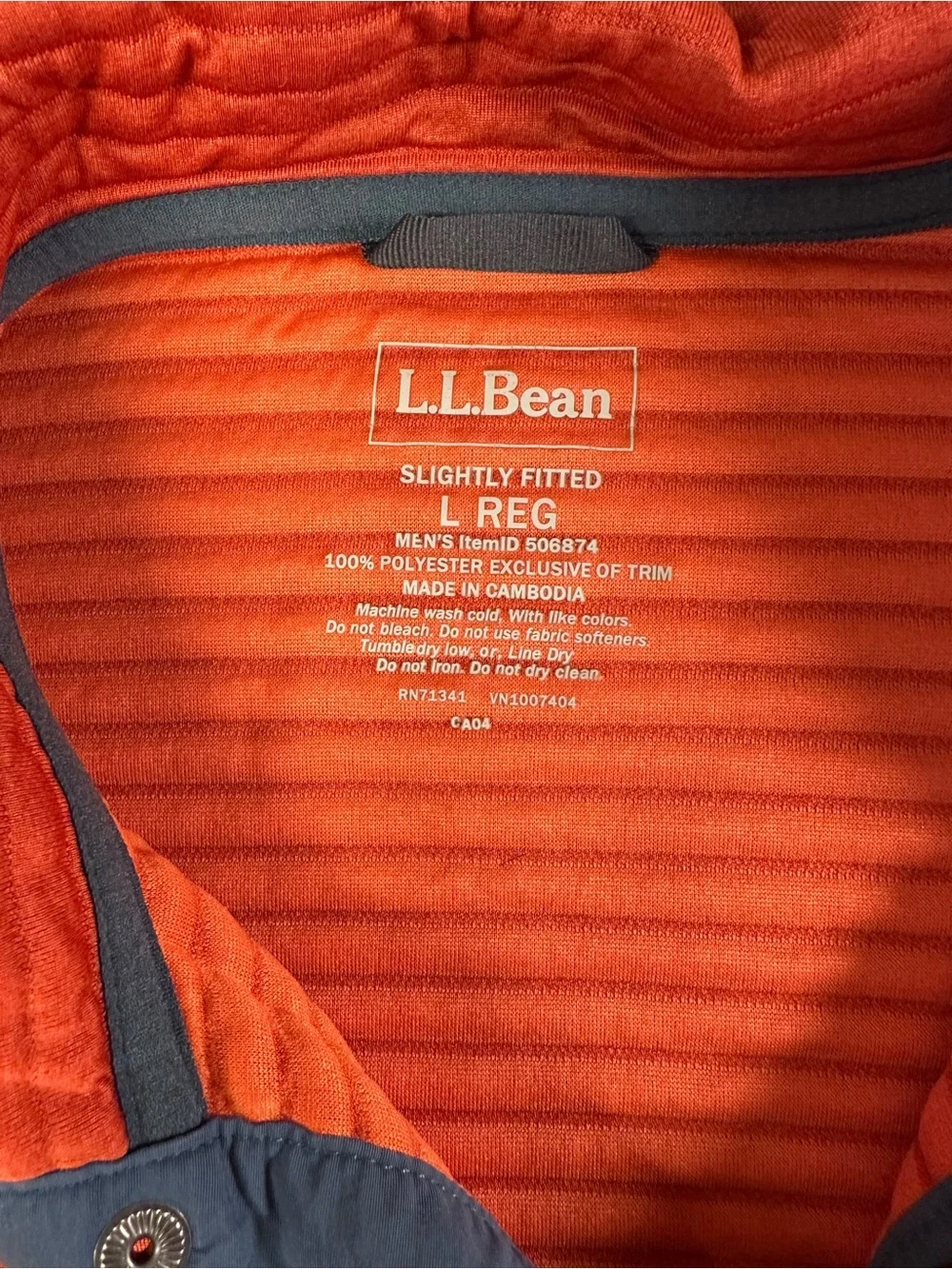 L.L. Bean ribbed fleece